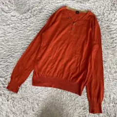 TAKEO KIKUCHI タケオキクチ　ハーフボタンニットプルオーバー　4