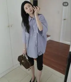 未使用級】CLANE FRINGE SHORT SHIRT グレー 1(S) - メルカリ