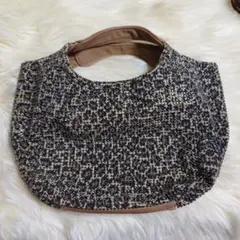 BARNEYS NEW YORK スタッズ・レオパード柄ミニバッグ トートバッグ