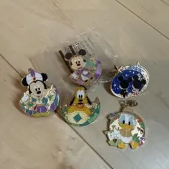 ディズニーキャラクター ピンバッジ 5個セット