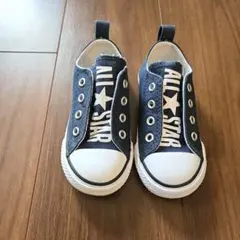 ★美品★ALL STAR CONVERSE★ネイビー キッズスニーカー