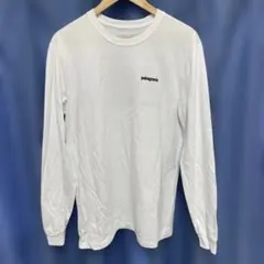 最終値下げ　パタゴニア ロンT M ホワイト バックロゴ 長袖Tシャツのサムネイル