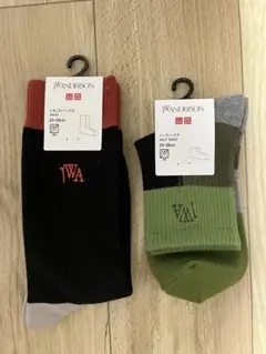 【新品】ユニクロ JWアンダーソン ソックス 靴下 2セット ブロックカラー