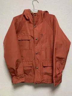 オレンジ マウンテンパーカー