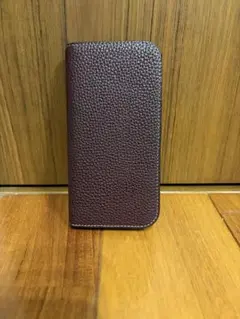 ボナベンチュラ ダイアリーケース　iPhone15 ボルドー×エトープ