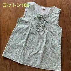 値下げしました☆レディーストップス　小花柄　ノースリーブブラウス