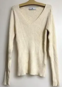 新品未使用 URBAN RESEARCH シルク混Vネックリブニット