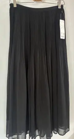 ユニクロ シフォンスカート　黒　L 新品・未使用品