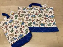 トイストーリー　レッスンバック、うわばきいれ2点セット売り