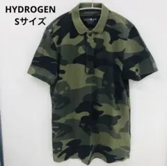 サイズ：S HYDROGEN GOLF ハイドロゲン ゴルフ  半袖ポロシャツ カモフラ 迷彩柄 カーキ系 [240101431389] ゴルフウェア メンズ ストスト サイズ：S HYDROGEN GOLF ハイドロゲン ゴルフ 半袖ポロシャツ