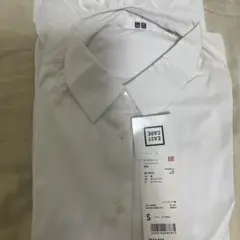 新品タグつき⭐︎ユニクロ　UNIQLOスーピマコットンストレッチシャツ　白　Sのサムネイル
