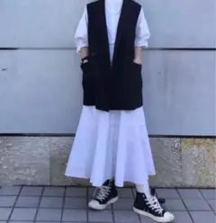 GU バンドカラーシャツワンピース