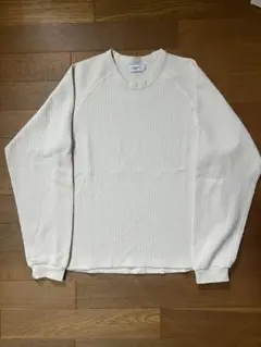 BONBON storeワッフルクルーネックT XL (white) 超美品