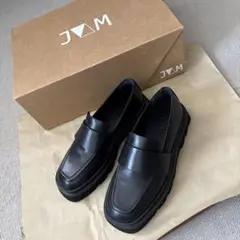 JVAM スクウェアトゥローファー　ブラック　36