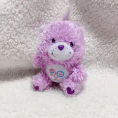 ケアベア/Care Bears/ぬいぐるみ/キーホルダー/紫/キラキラ