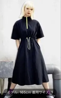 プニュズ☆ナイロンワンピース☆ブラック☆4サイズ☆PUNYUS