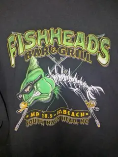 フィッシュヘッズ バー＆グリル Tシャツ ブラック　3XL　ビッグサイズ