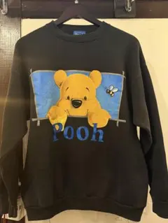 Disney Pooh クルーネック スウェット ブラックのサムネイル