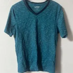 EXPRESS 【S】フレックスストレッチ Vネック Tシャツ グリーン系ジム