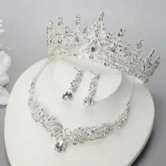 ティアラ ピアス ネックレス グローブ ブライダル