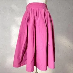 【ミューズリファインドクローズ】M/プリーツスカート/ピンク/ゴム入り/ミディ丈