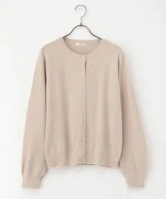 ベージュ カーディガン L ハニーズ