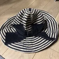 ストライプ バケットハット リボン付きのサムネイル
