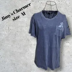 Jimy's Charmer ジミーズチャーマー ポケットTシャツ スカル M