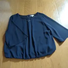 purelost ネイビー バルーンシルエット カットソー