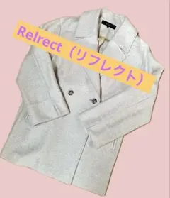 ReFLEcT（リフレクト）ショートコート(ライトグレー 裏地なし 7号)