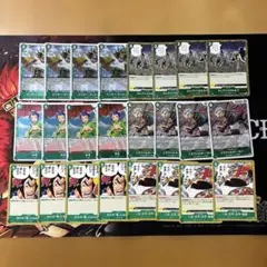 ワンピースカード 24枚 緑ミホーク バンダー・デッケン エレクトリカル