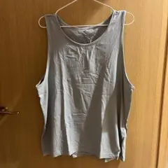 H&M タンクトップ ノースリーブ Lサイズ ライトブルー くすみブルー メンズのサムネイル