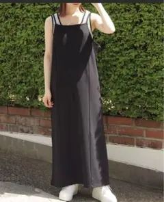 新品未使用▫️キャミワンピース▫️ブラック