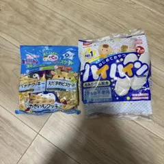 바나나 쿠키와 에다마메 비스킷 하이인 피죤 이유식 4 점