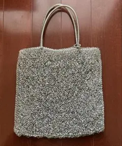 アンテプリマ　ワイヤーバッグ　スタンダード　スクエア ラージ　シルバー