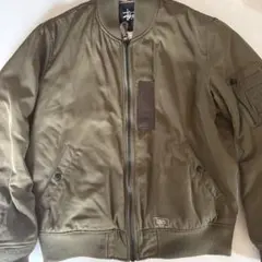 Stüssy MA-1ジャケット Lオリーブ 未使用のサムネイル