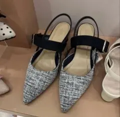ESPERANZA スリングバックミュールパンプス 23ー23.5 OLさん