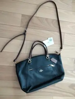 コーチ 黒 レザー 2wayショルダーバッグ美品