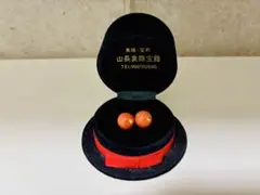 K18 赤珊瑚 約10mm イヤリング　宝石店購入 ケース付き