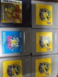 動作確認済み　ゲームボーイ/カラー ポケットモンスター 青/緑/黄/金/　7点