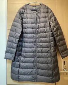 新品未使用 ユニクロ ウルトラライトダウンロングコート XL グレー