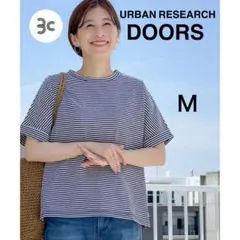 USAコットンロールスリーブTシャツ／アーバンリサーチ ドアーズ　M ボーダーのサムネイル