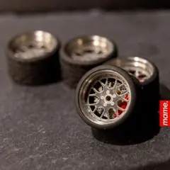 1/64 改造用 ホイール タイヤ 合金製 トミカ ホットウィール D-020