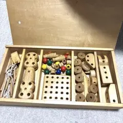 組み木　積木　つみき　知育玩具　創造玩具　ロープ　ブロック　積み木