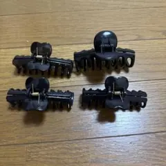 ヘアクリップ 4個➕1個セット ブラック