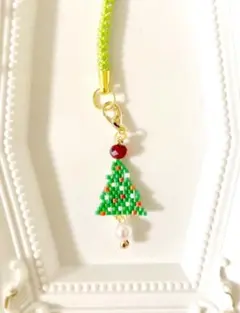 クリスマスストラップ【ツリー】／2wayチャーム マスクチャーム