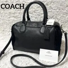 ✨新品未使用品✨COACH 2way ボア ミニボストン ターンロック