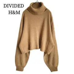 2419 美品 ディバイデッド H&M ショートタートルニット L