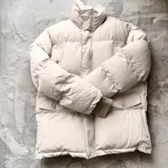 ■新品未使用■giny daul リブ付きライトベージュダウンジャケット