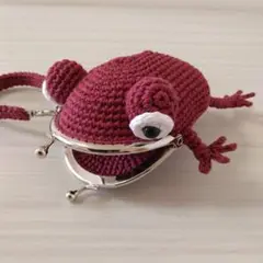 カエル型がま口